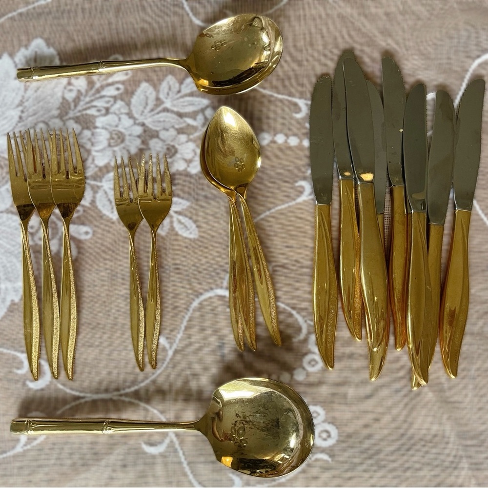 Gold Cutlery Set